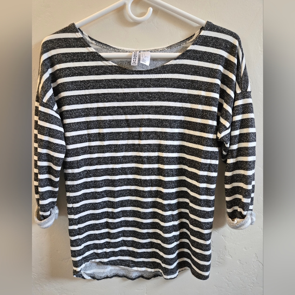 H&M Striped Sweater Top